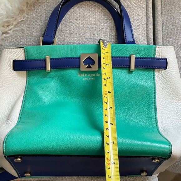 Kate Spade Blue Colour Block Handbag - Picture 11 of 12
